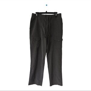 New York and company Cargo Pants Sz 12 Women Gray New Pockets Waist Loop